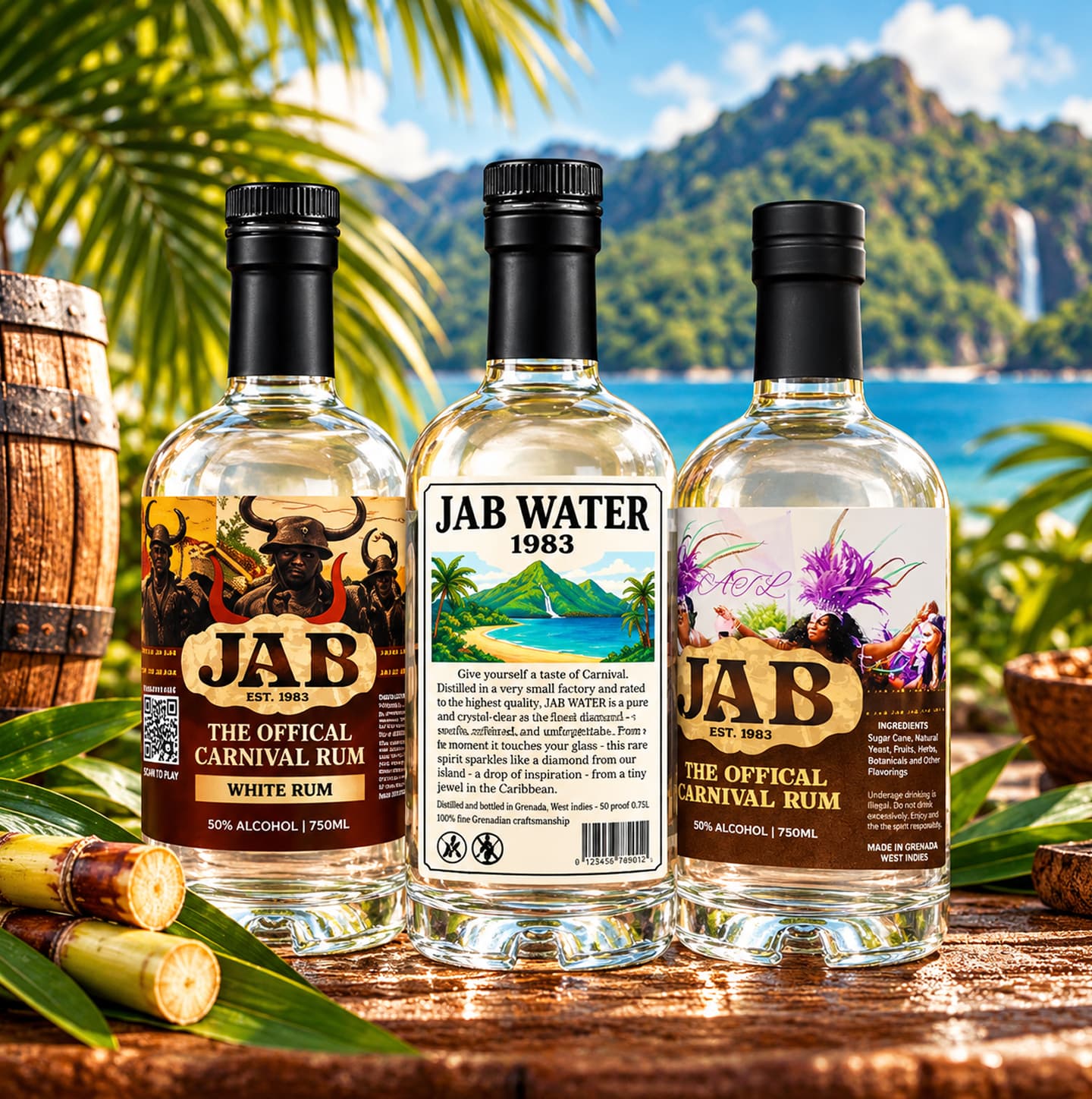 JAB Juice branded T-shirts in different colors
